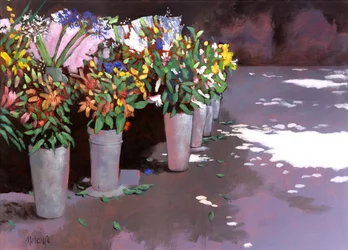 Französischer Blumenmarkt
